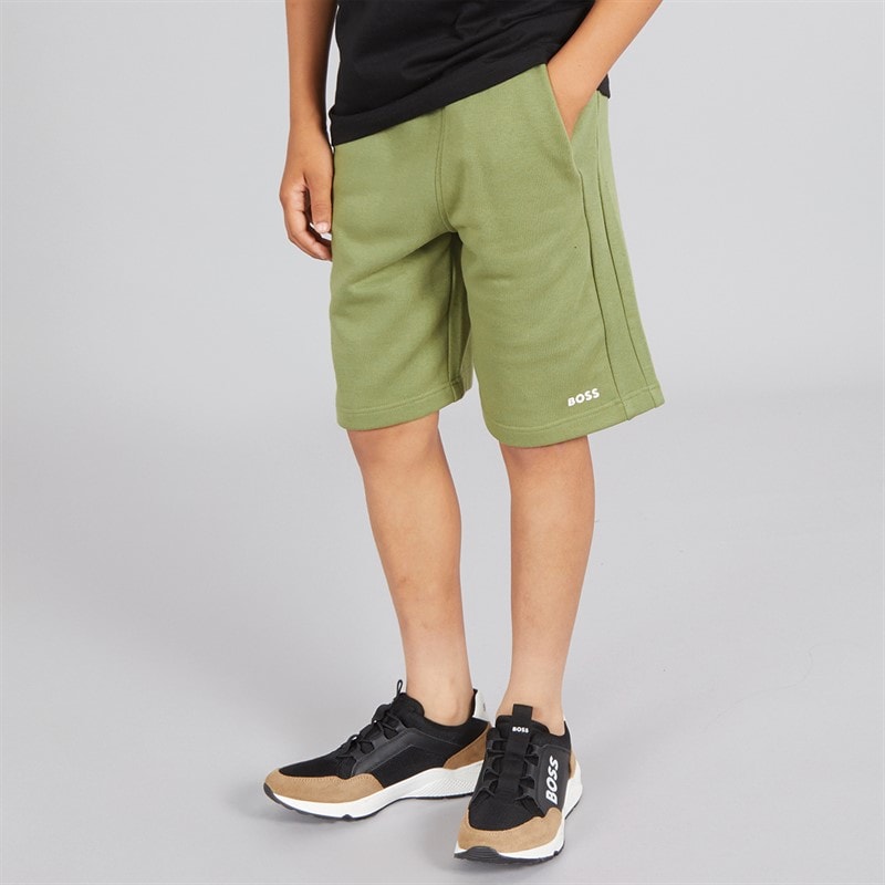 BOSS Boys Shorts Dark Green - Image 1