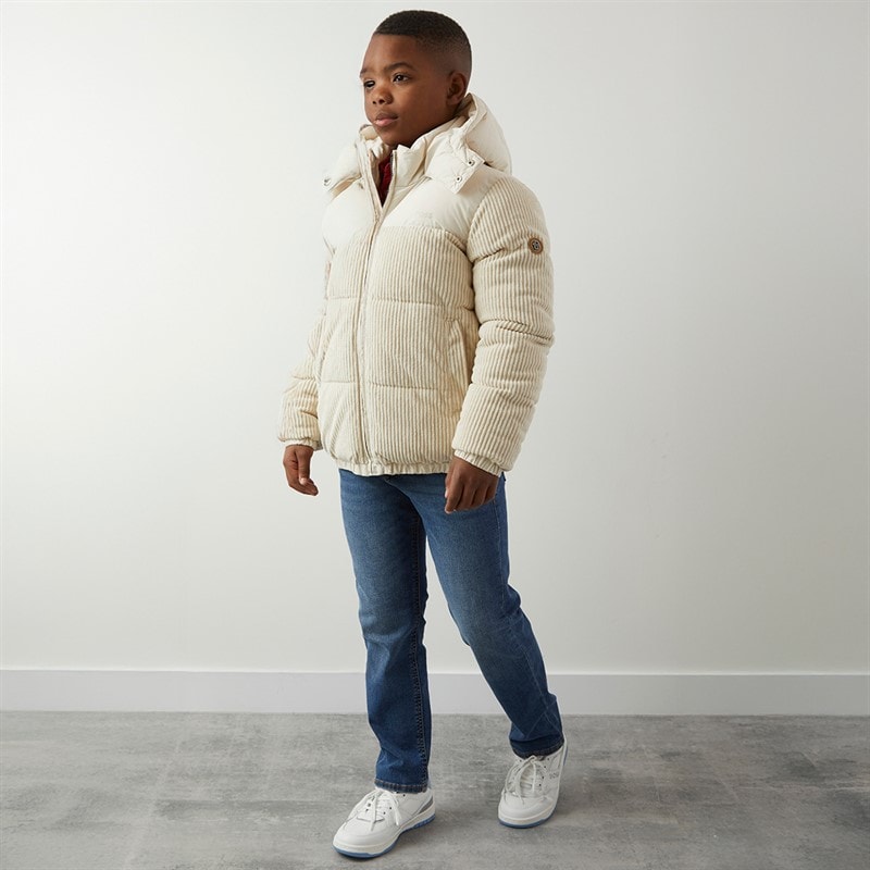 BOSS Boys Puffer Jacket Sand - Image 4