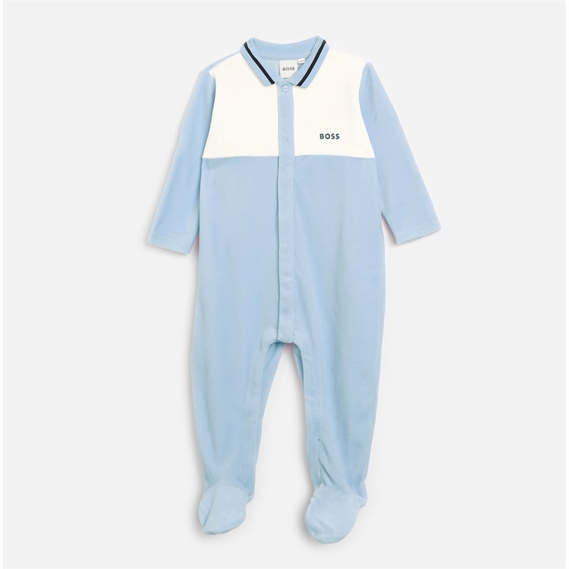 BOSS Baby Boys Babygrow Pale Blue - Image 1