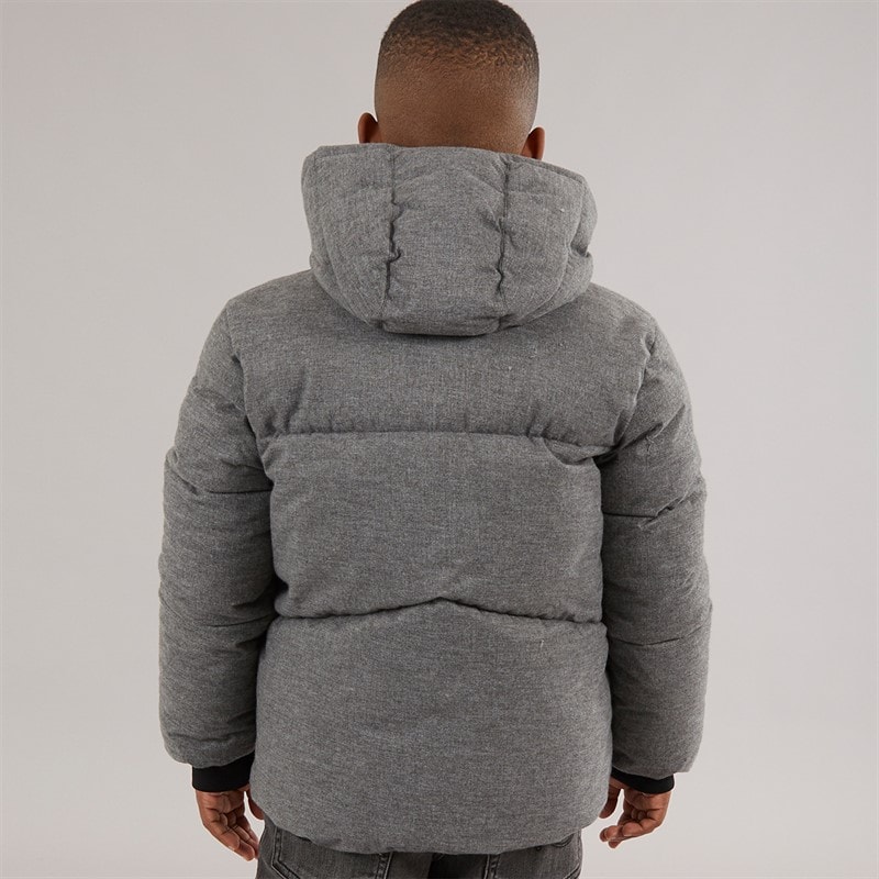 BOSS Boys Puffer Jacket Heather Grey - Image 2
