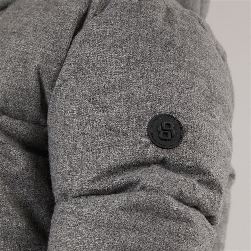 BOSS Boys Puffer Jacket Heather Grey - Image 5