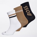 BOSS Boys Three Pack Socks Black