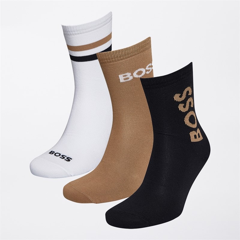 BOSS Boys Three Pack Socks Black - Image 2
