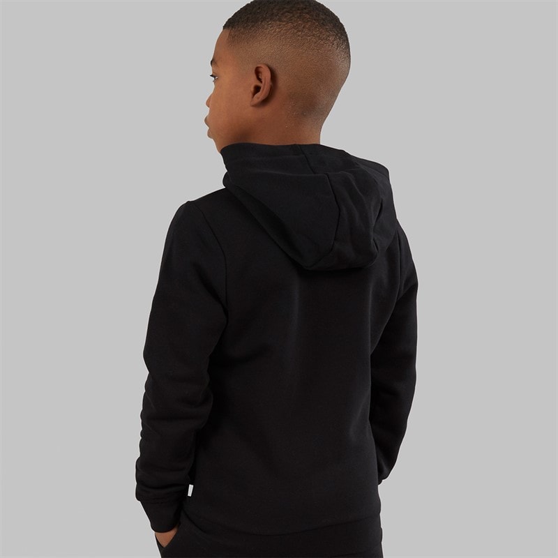BOSS Boys Zip Through Hoodie Black - Image 2