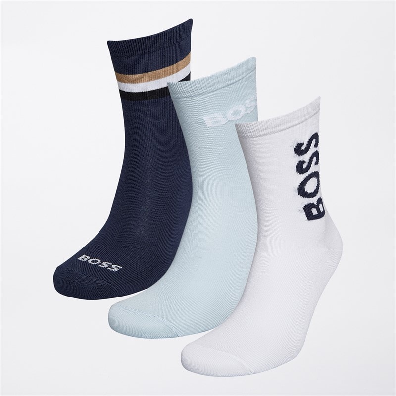 BOSS Boys Three Pack Socks White - Image 2