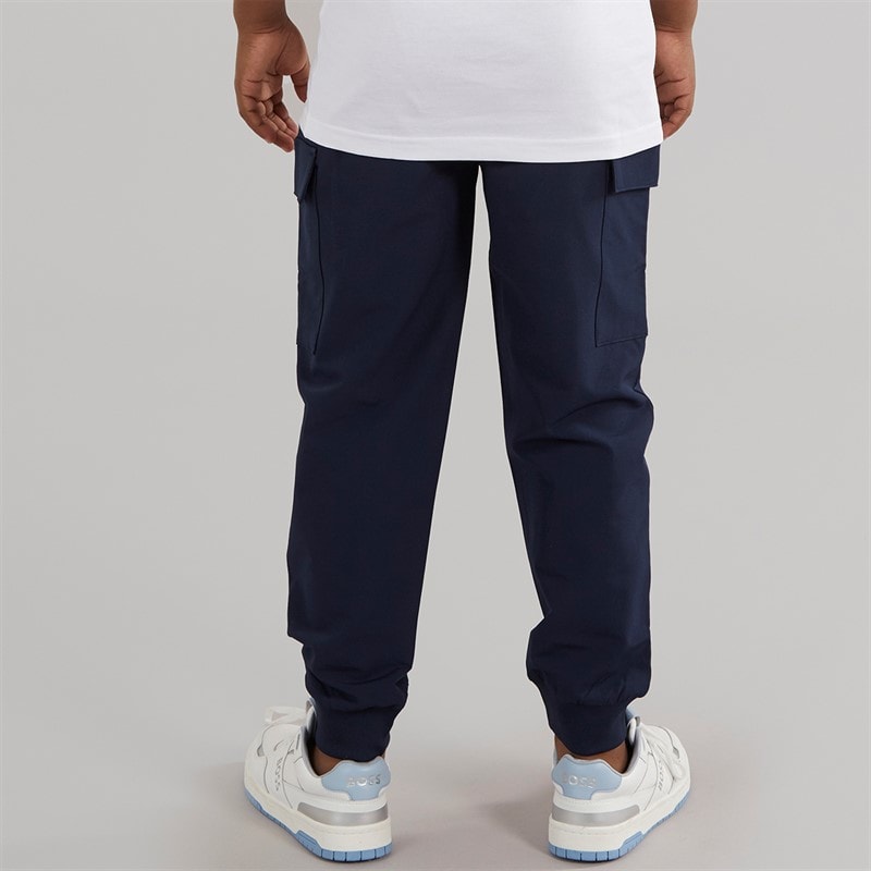 BOSS Boys Pocket Cargo Joggers Navy - Image 2