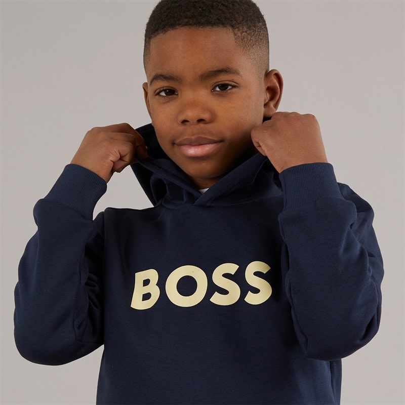 BOSS Boys Hoodie Navy - Image 5