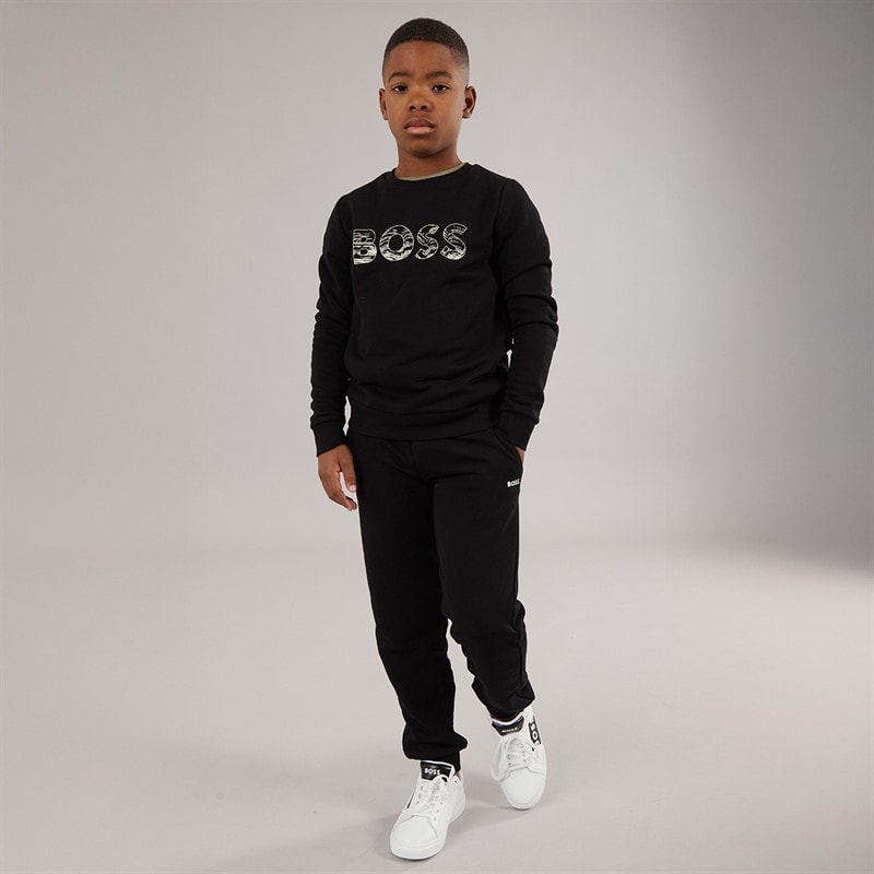 BOSS Boys Sweatshirt Black - Image 4