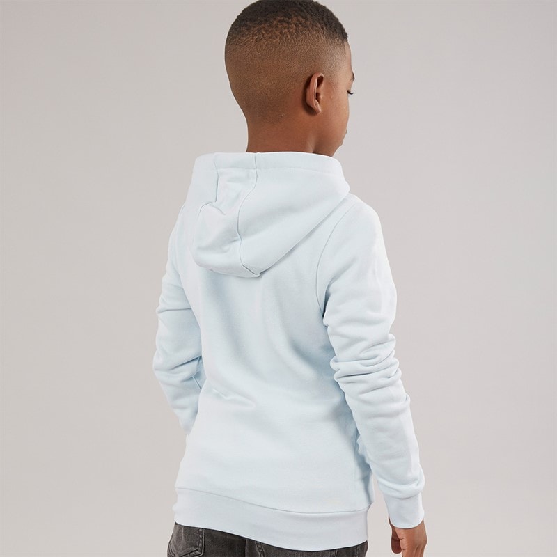 BOSS Boys Zip Through Hoodie Pale Blue - Image 2