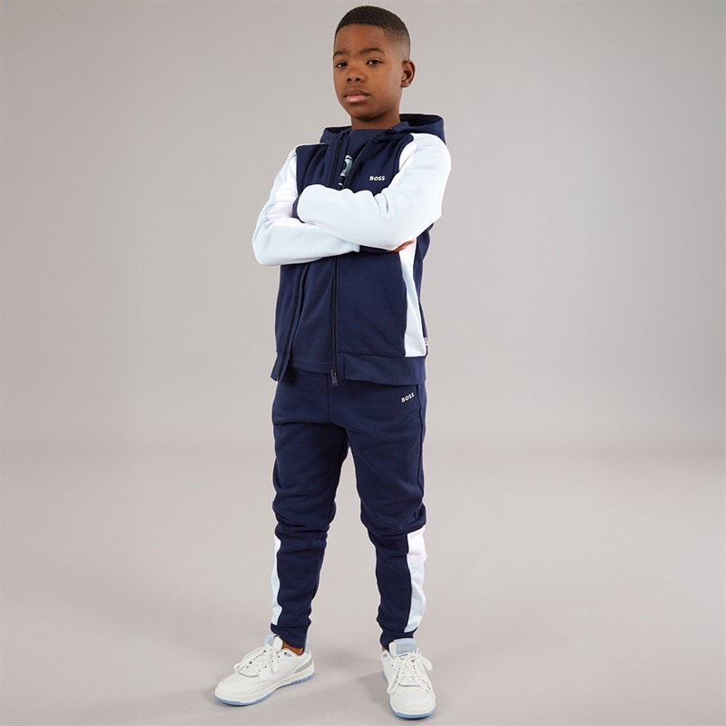 BOSS Boys Joggers Navy - Image 4