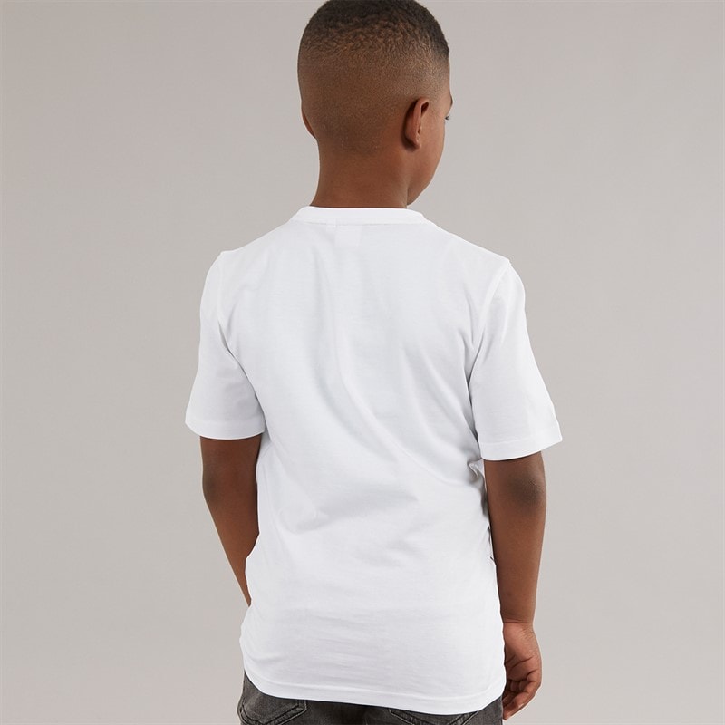 BOSS Boys Short Sleeve T-Shirt White - Image 2
