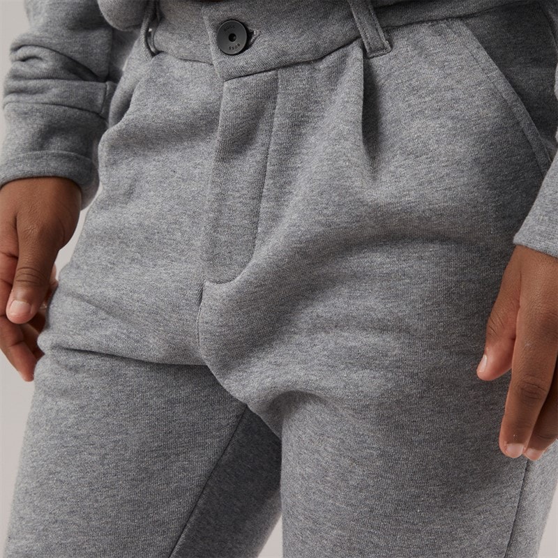 BOSS Boys Smart Joggers Heather Grey - Image 3