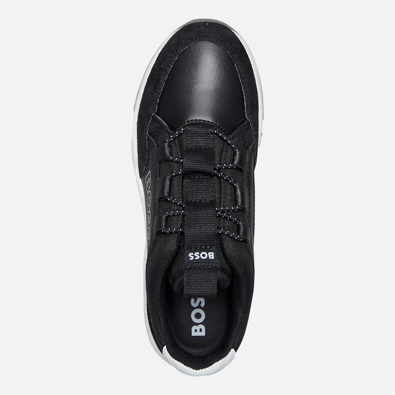 BOSS Junior Boys Runner Trainers Black - Image 4