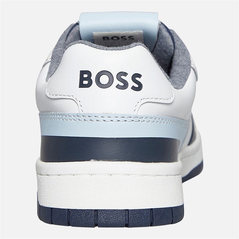 BOSS Junior Boys Court Trainers Navy - Image 3