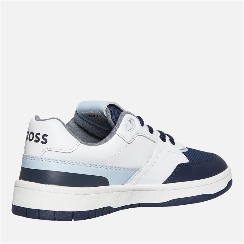 BOSS Junior Boys Court Trainers Navy - Image 5