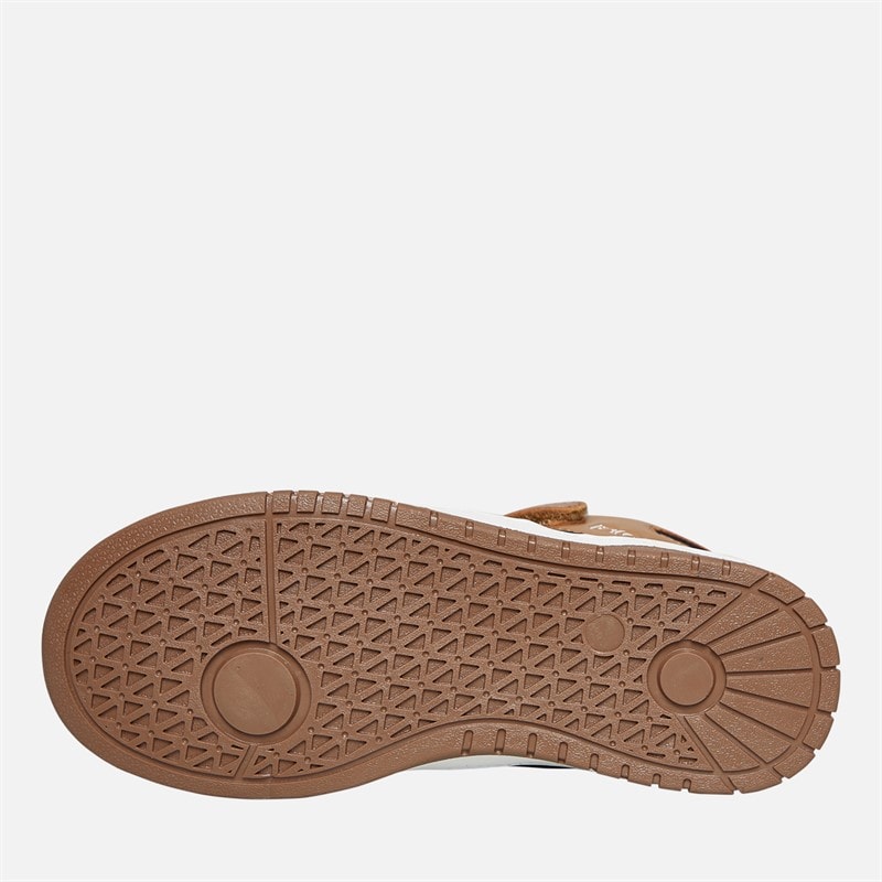 BOSS Infant Boys Single Strap Hi Top Trainers Cookie - Image 2
