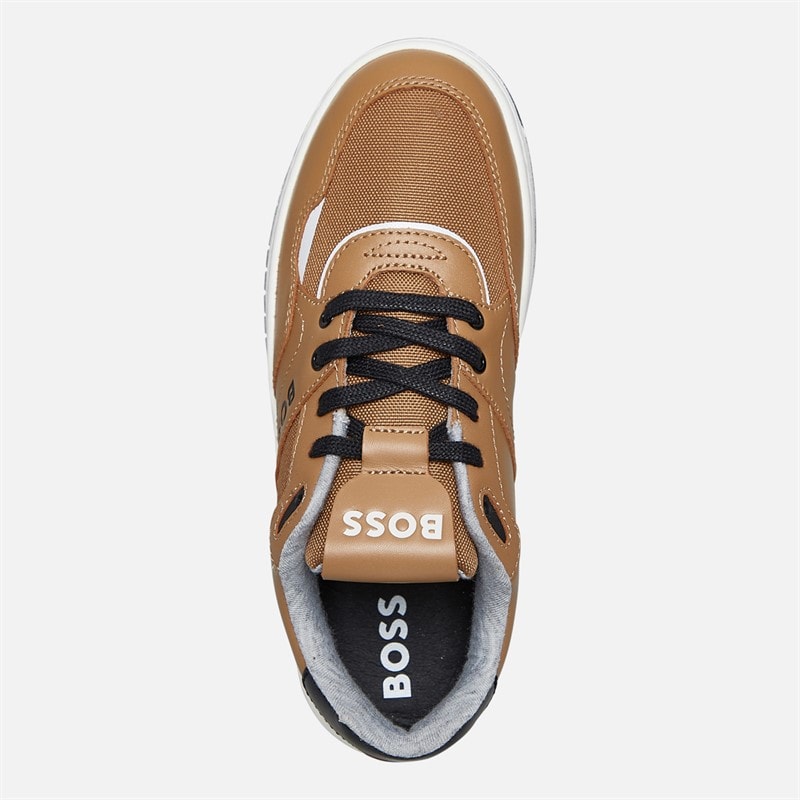 BOSS Junior Boys Court Trainers Cookie - Image 4