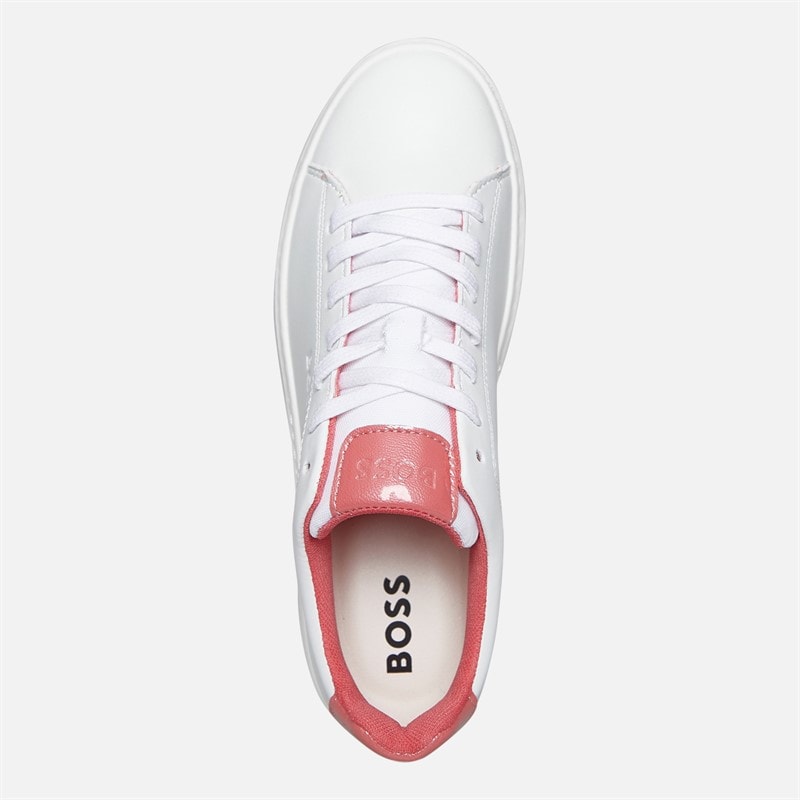 BOSS Junior Girls Chunky Trainers White - Image 4
