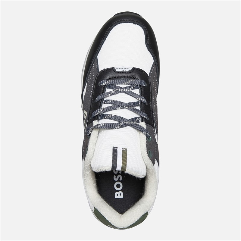 BOSS Junior Multi Panel Trainers Black - Image 4