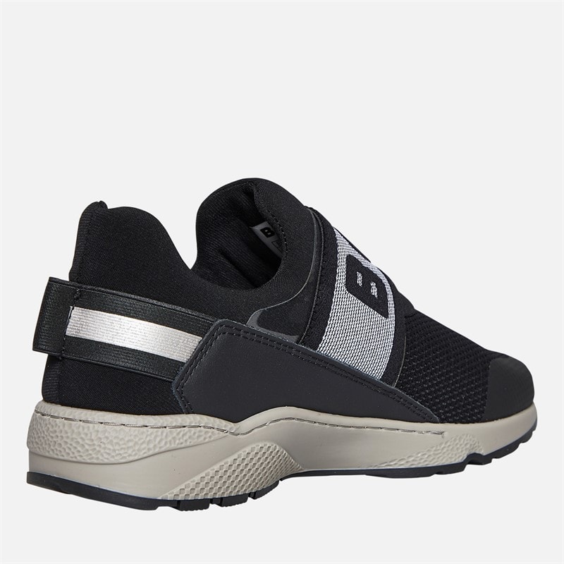 BOSS Junior Logo Elastic Strap Trainers Black - Image 5