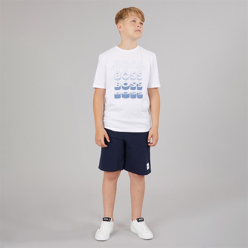 BOSS Boys Bermuda Shorts Navy - Image 4