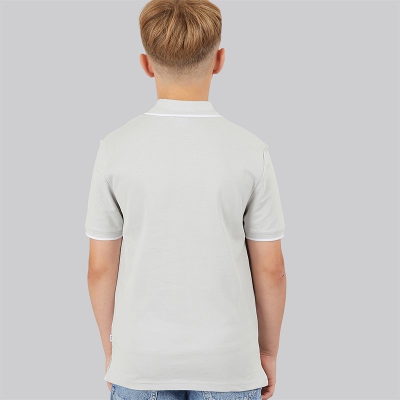 BOSS Boys Short Sleeve Polo Shirt Pale Blue - Image 2