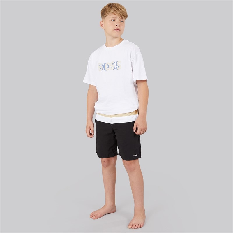 BOSS Boys Swim Shorts Black - Image 3