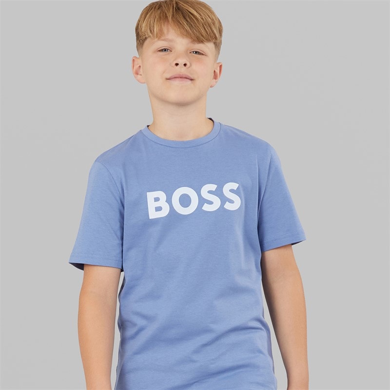 BOSS Boys T-Shirt Lavender Blue