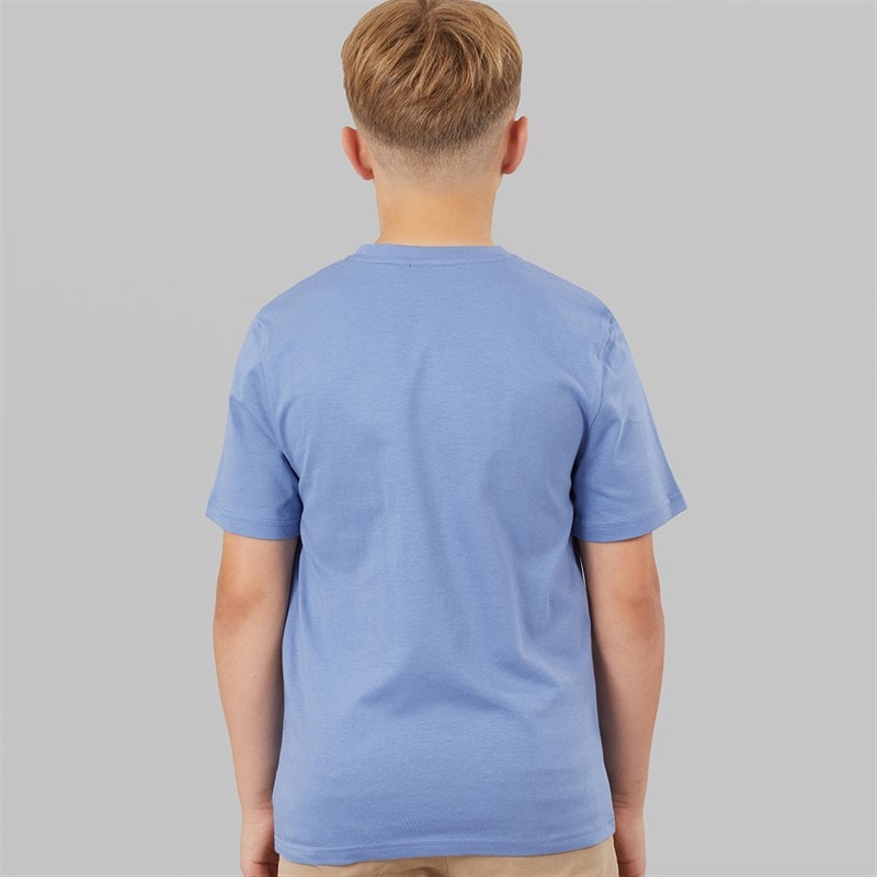 BOSS Boys T-Shirt Lavender Blue - Image 2