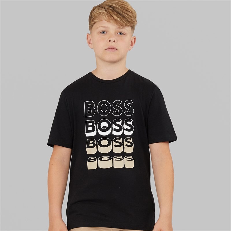 BOSS Boys T-Shirt Black