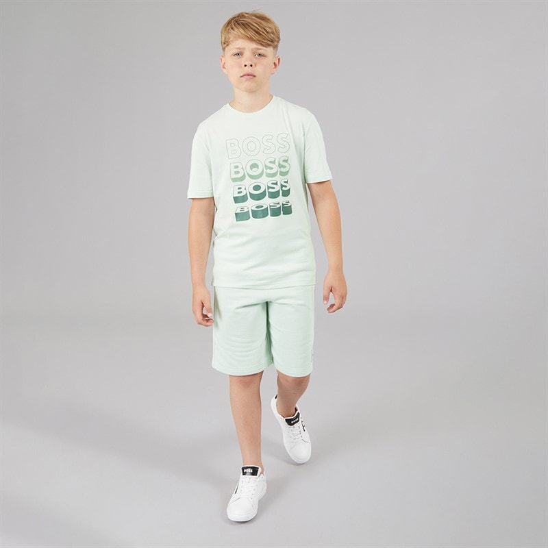 BOSS Boys T-Shirt Sprout Green - Image 3
