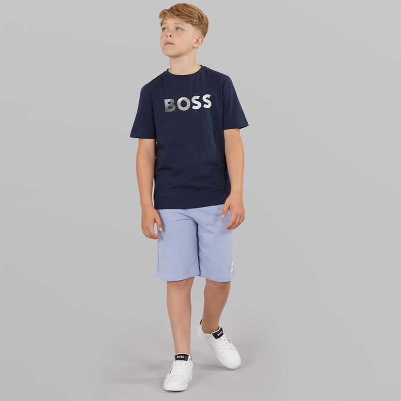 BOSS Boys Bermuda Shorts Medium Grey - Image 3