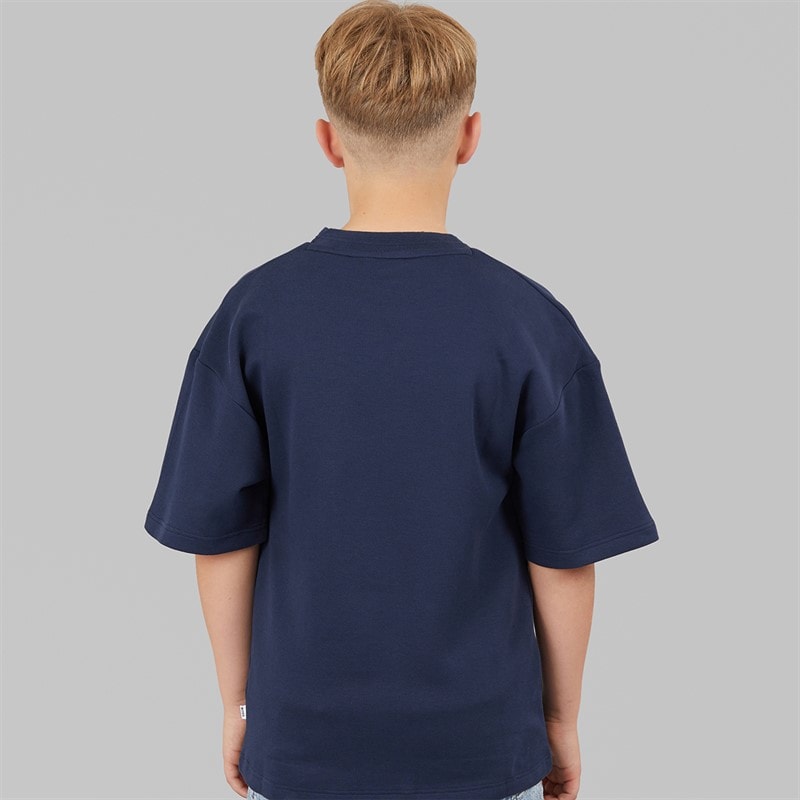 BOSS Boys T-Shirt Navy - Image 2