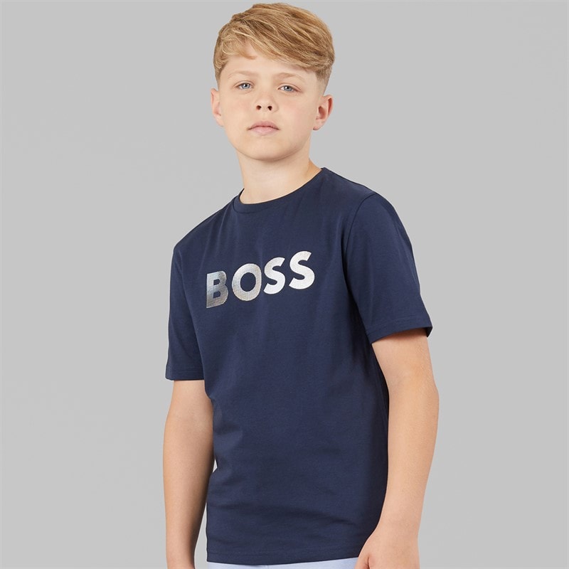 BOSS Boys T-Shirt Navy