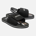 BOSS Infant Boys Elasticated Sliders Black