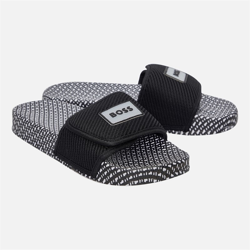 BOSS Junior Boys Aqua Sliders Black