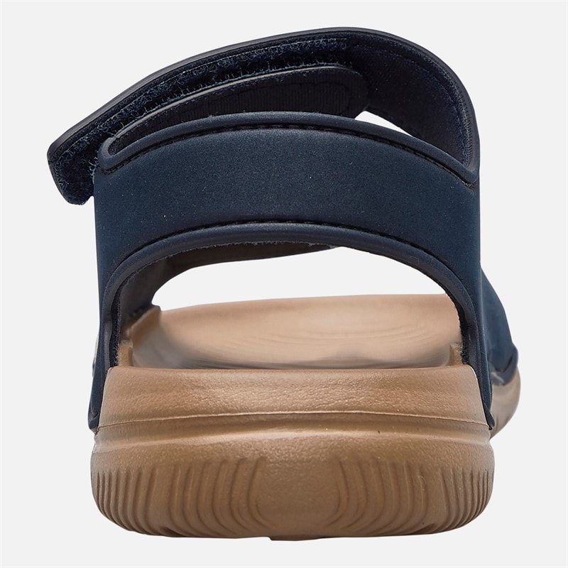 BOSS Infant Boys Adjustable Ankle Strap Sandals Navy - Image 3