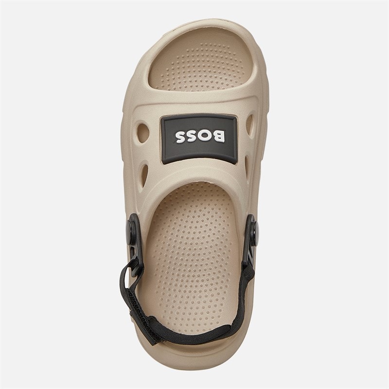 BOSS Junior Boys Beach Clogs Stone - Image 4