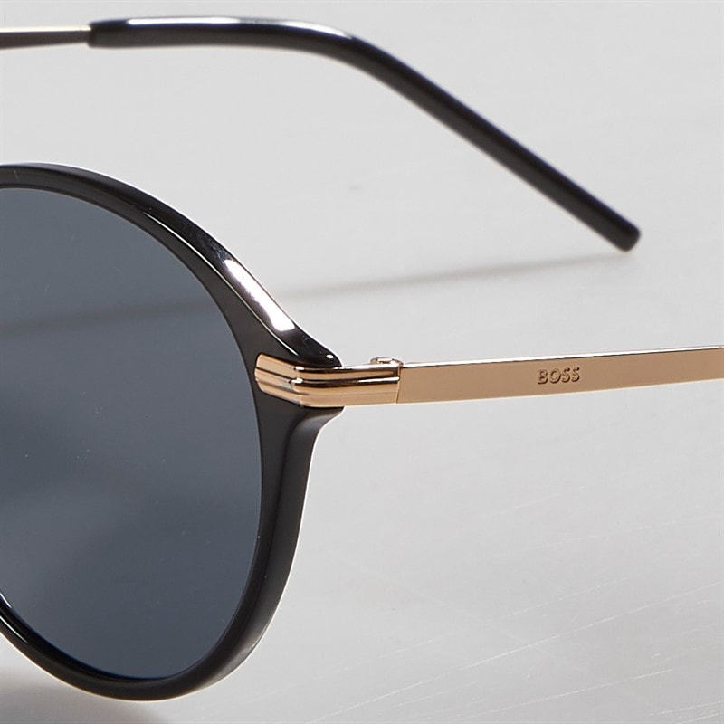 BOSS Womens Panthos Sunglasses Black/Gold Black Gold - Image 4