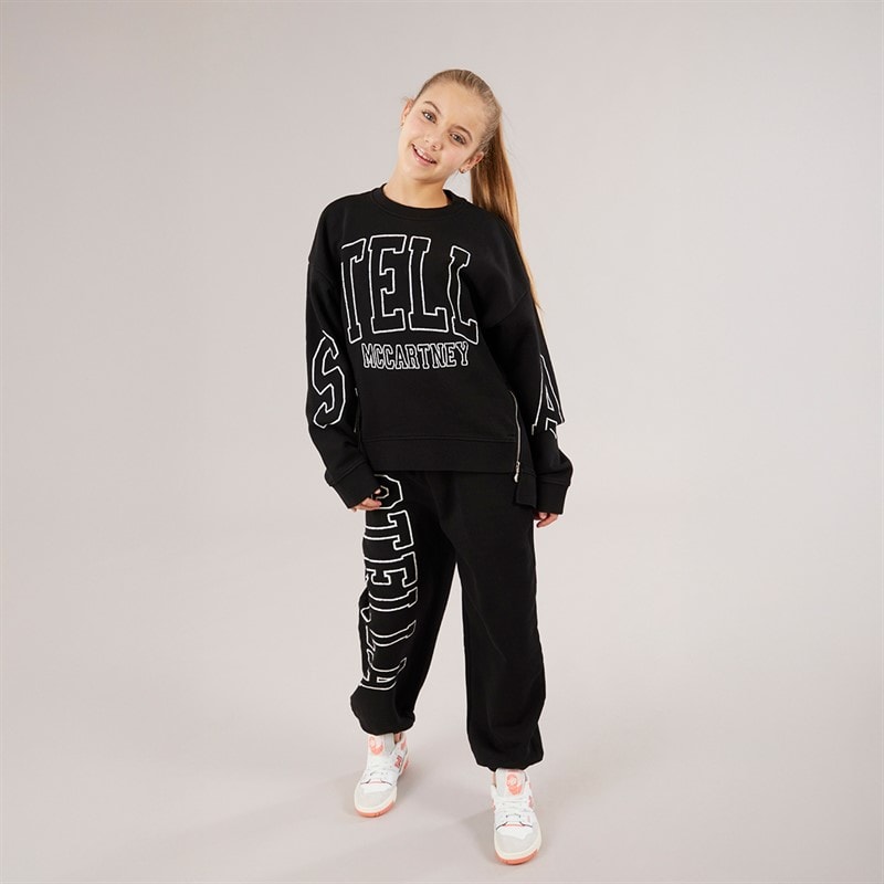 STELLA McCARTNEY Kids Joggers Nero Lavato - Image 3