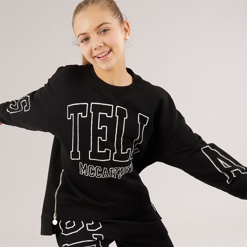 STELLA McCARTNEY Kids Sweatshirt Nero Lavato - Image 3