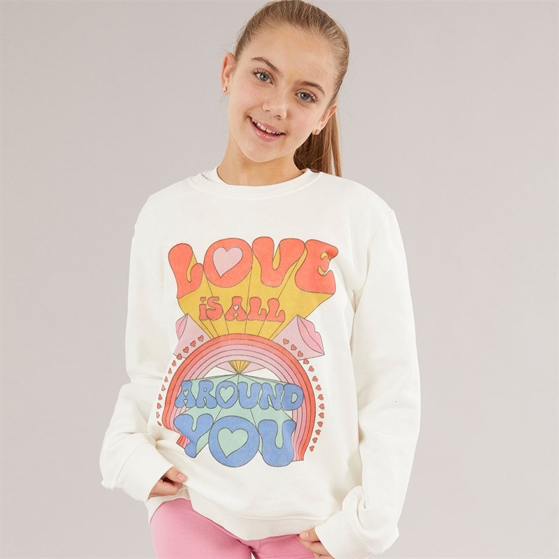 STELLA McCARTNEY Girls Sweatshirt Ivory - Image 1