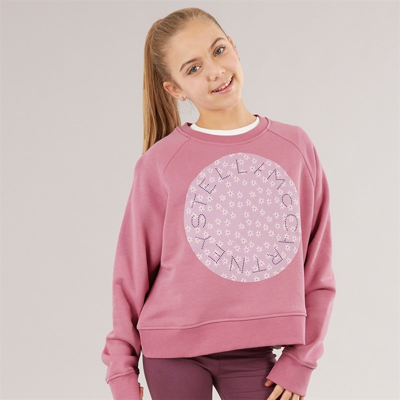 STELLA McCARTNEY Girls Sweatshirt Vintage Pink - Image 1