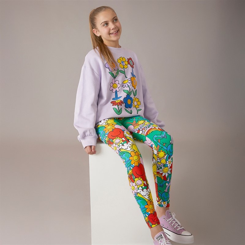 STELLA McCARTNEY Girls Sweatshirt Purple - Image 5