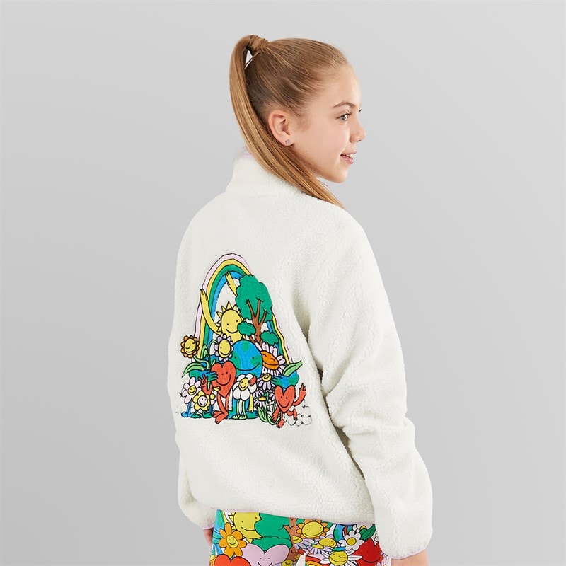 STELLA McCARTNEY Girls Teddy Jacket Ivory - Image 2