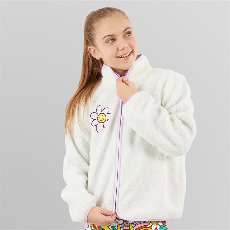 STELLA McCARTNEY Girls Teddy Jacket Ivory - Image 3