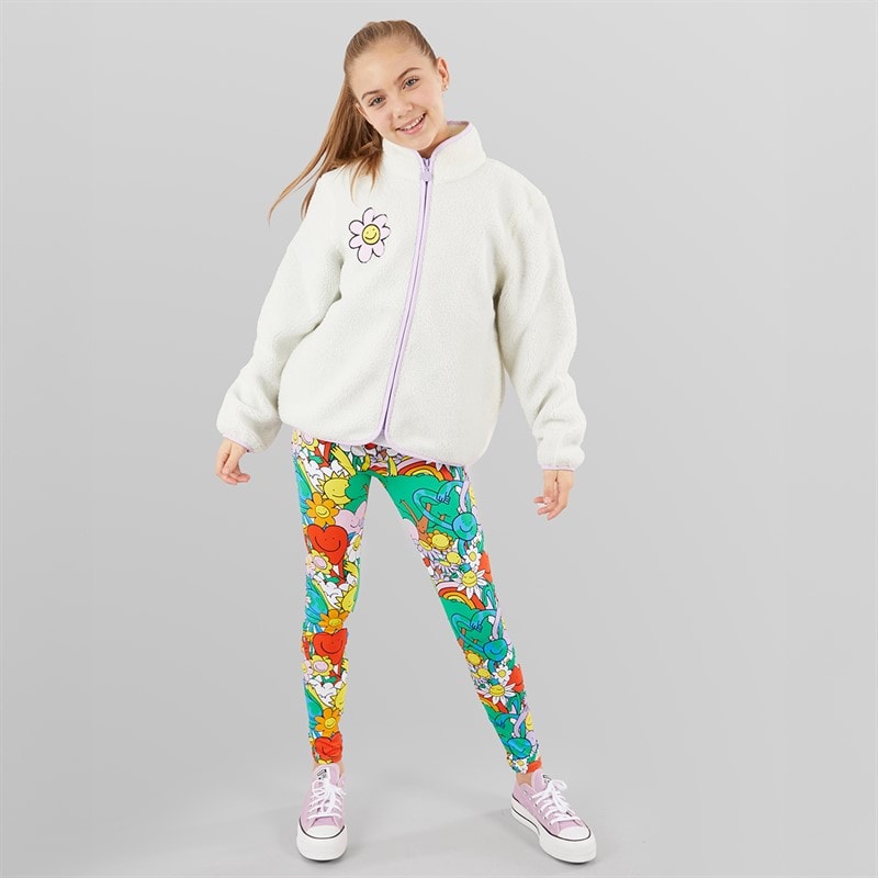 STELLA McCARTNEY Girls Teddy Jacket Ivory - Image 4