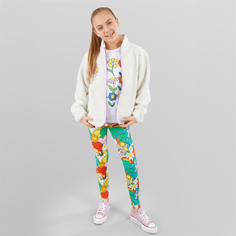 STELLA McCARTNEY Girls Teddy Jacket Ivory - Image 5