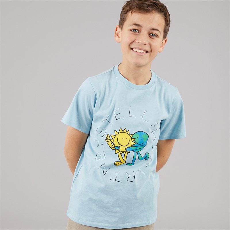 STELLA McCARTNEY Kids T-Shirt Azure-Blue Azure Blue - Image 1
