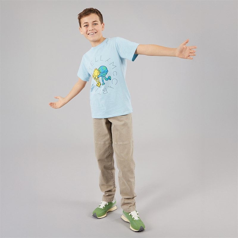 STELLA McCARTNEY Kids T-Shirt Azure-Blue Azure Blue - Image 4